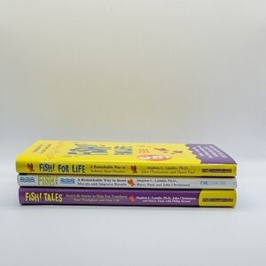 Fish! Lot Of 3 Books Business Self Development Hard Cover